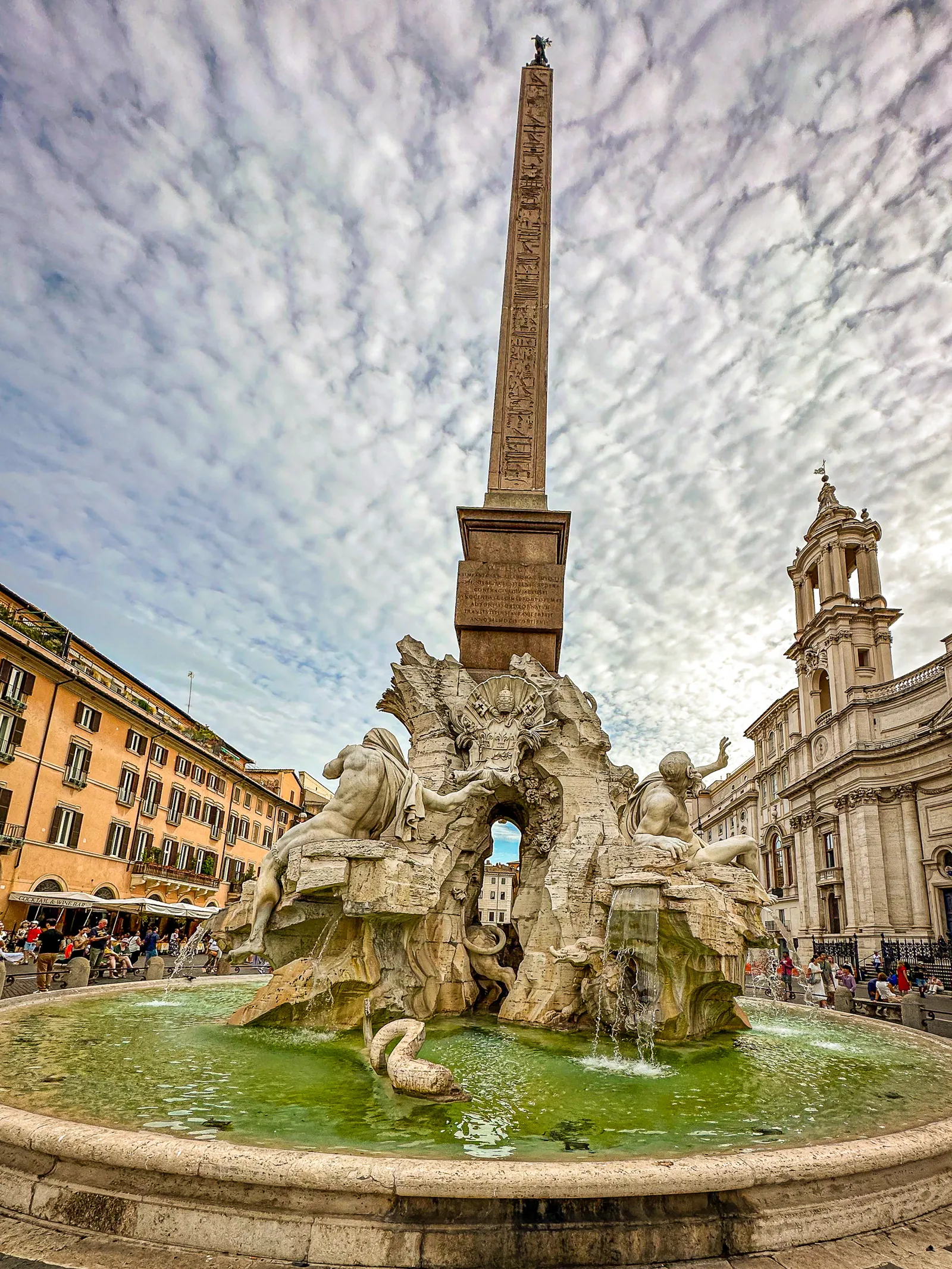 Fontana dei Quattro Fiumi in Piazza Navona