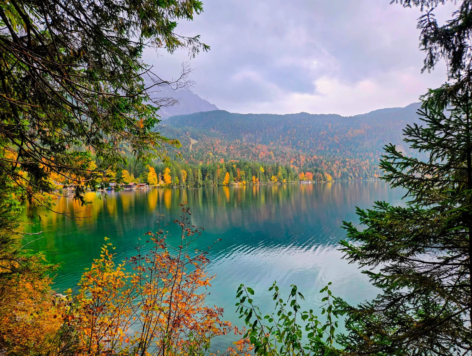 Lake eibsee frame trees.YRNUN 4 