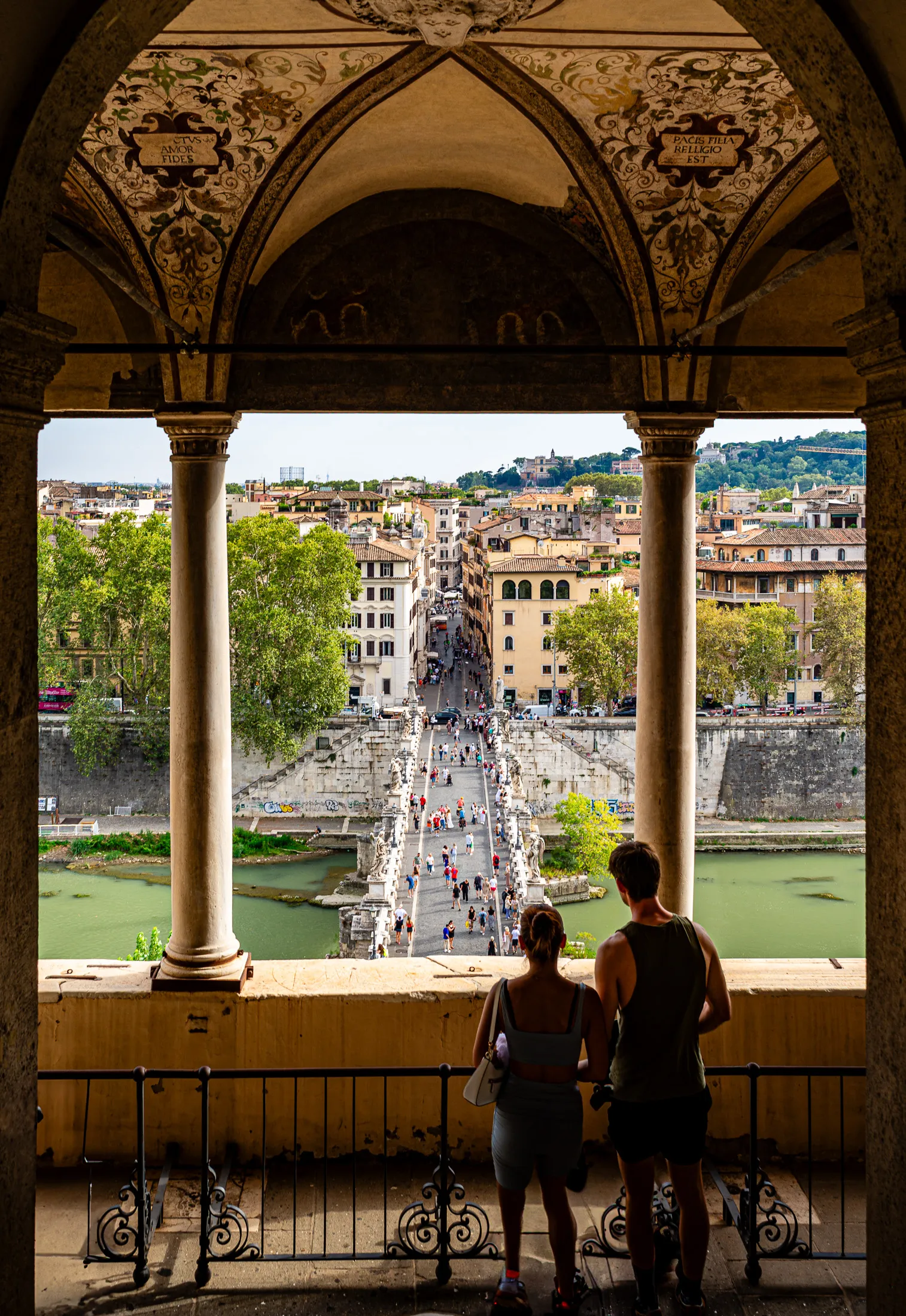 Ponte Sant Angelo bridge view