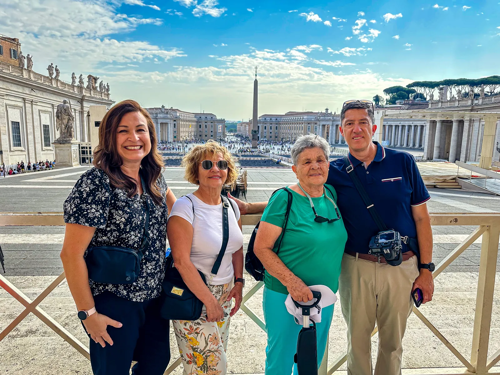 Family photo in St. Peter's Square