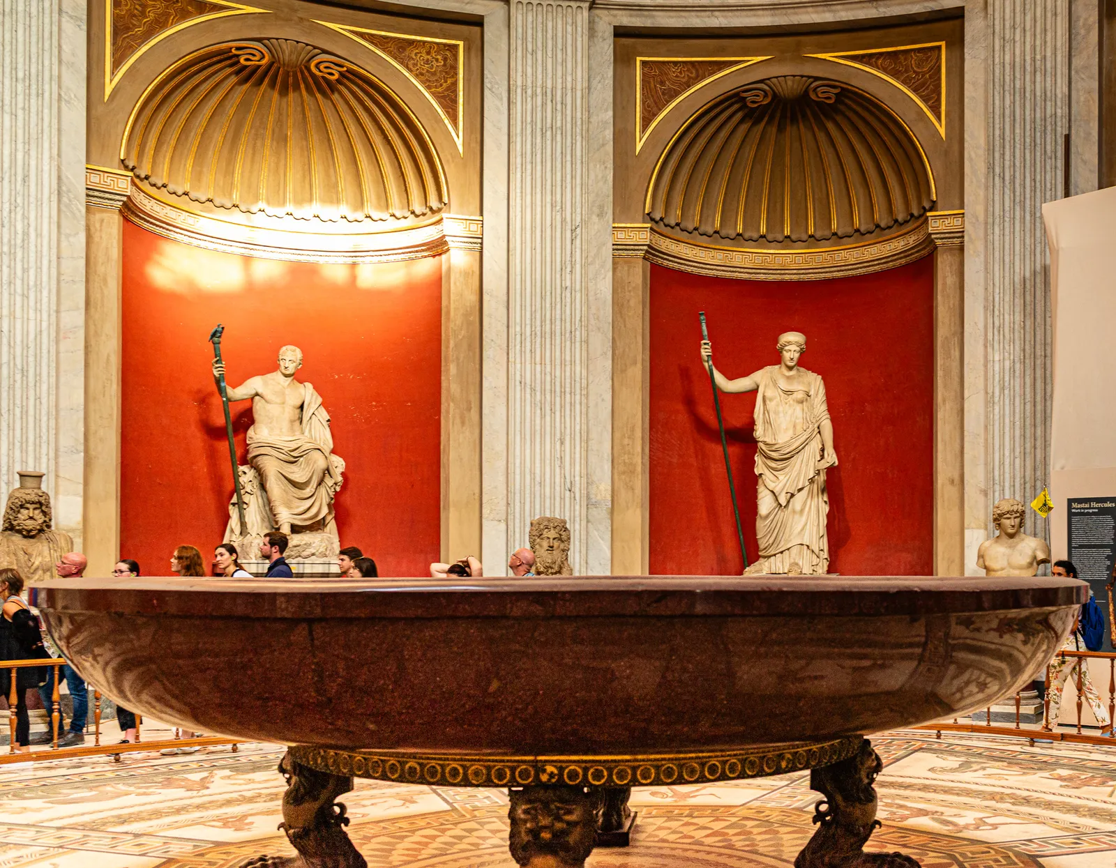 Sala Rotonda, the circular room in the Vatican Museums with a domed ceiling and classical sculptures