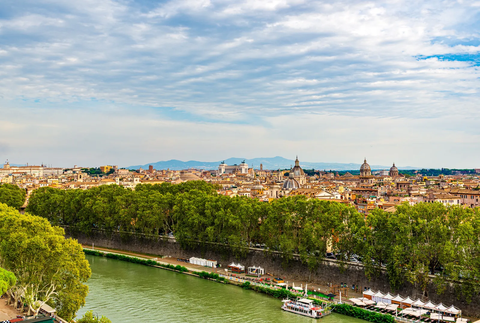 The Tiber river from Castel Sant Angelo