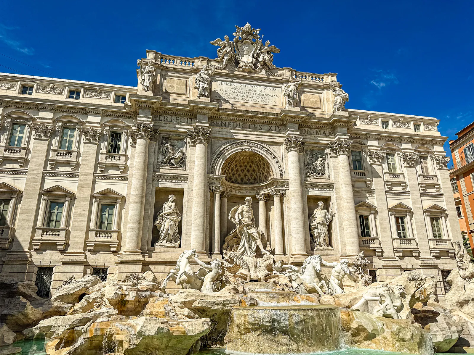 Exterior image of the Trevi Fountain