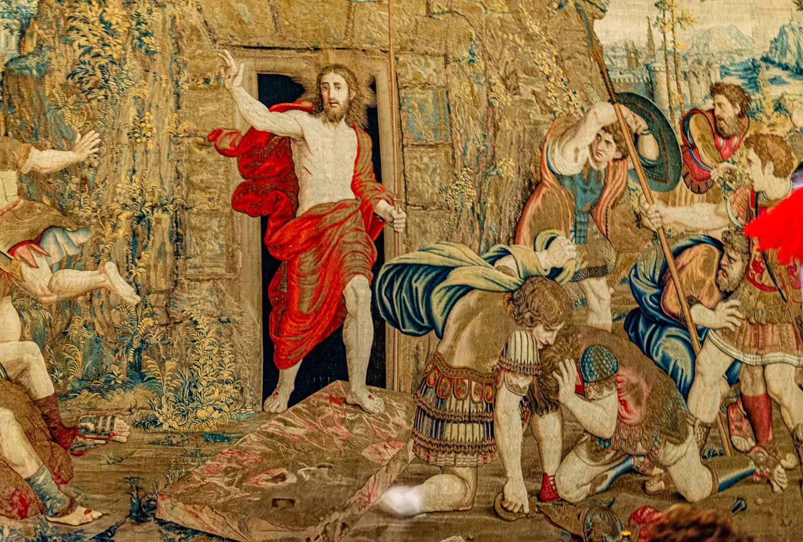Christ Resurrection tapestry in the Vatican Gallery of Tapestries